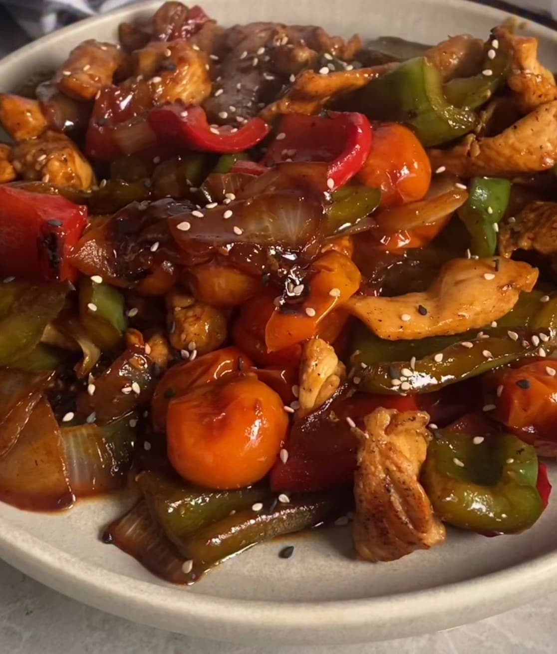 Pollo con vegetales